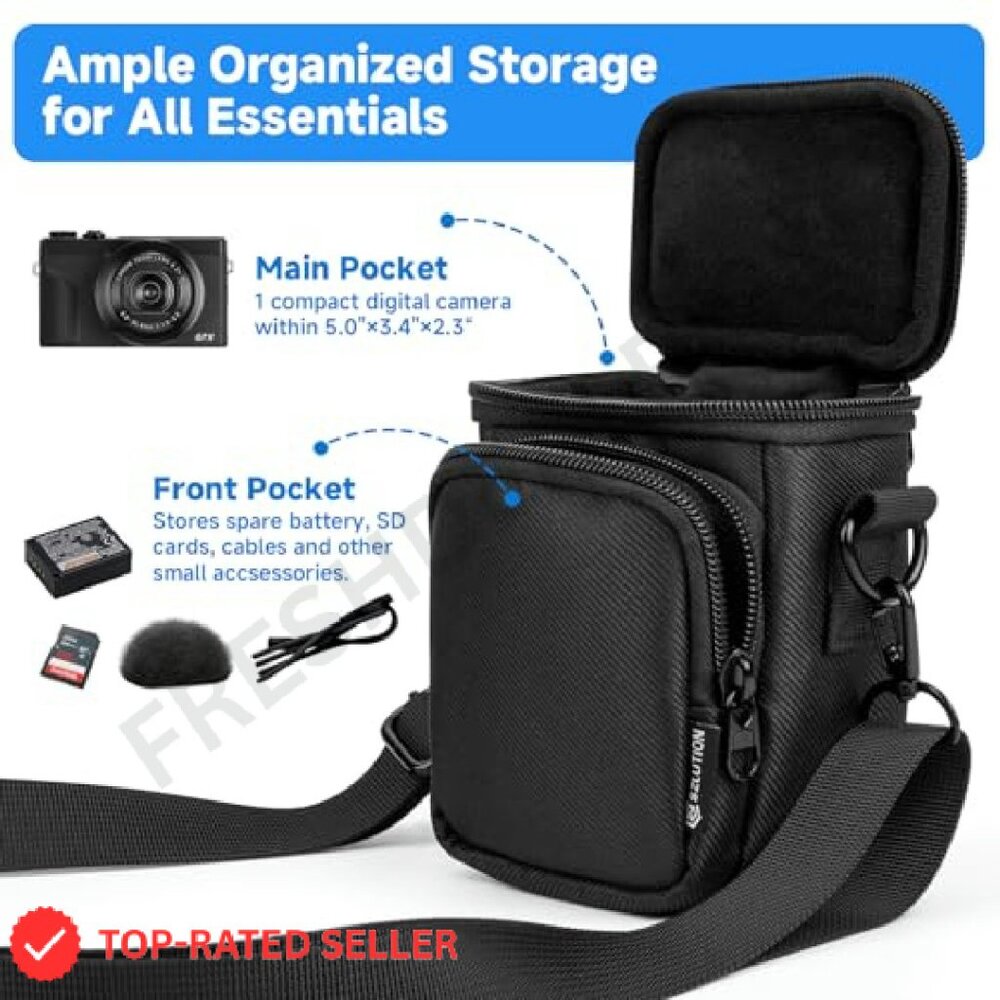 Compact Camera Case Travel Bag Multi-Layer Protec… - image 6